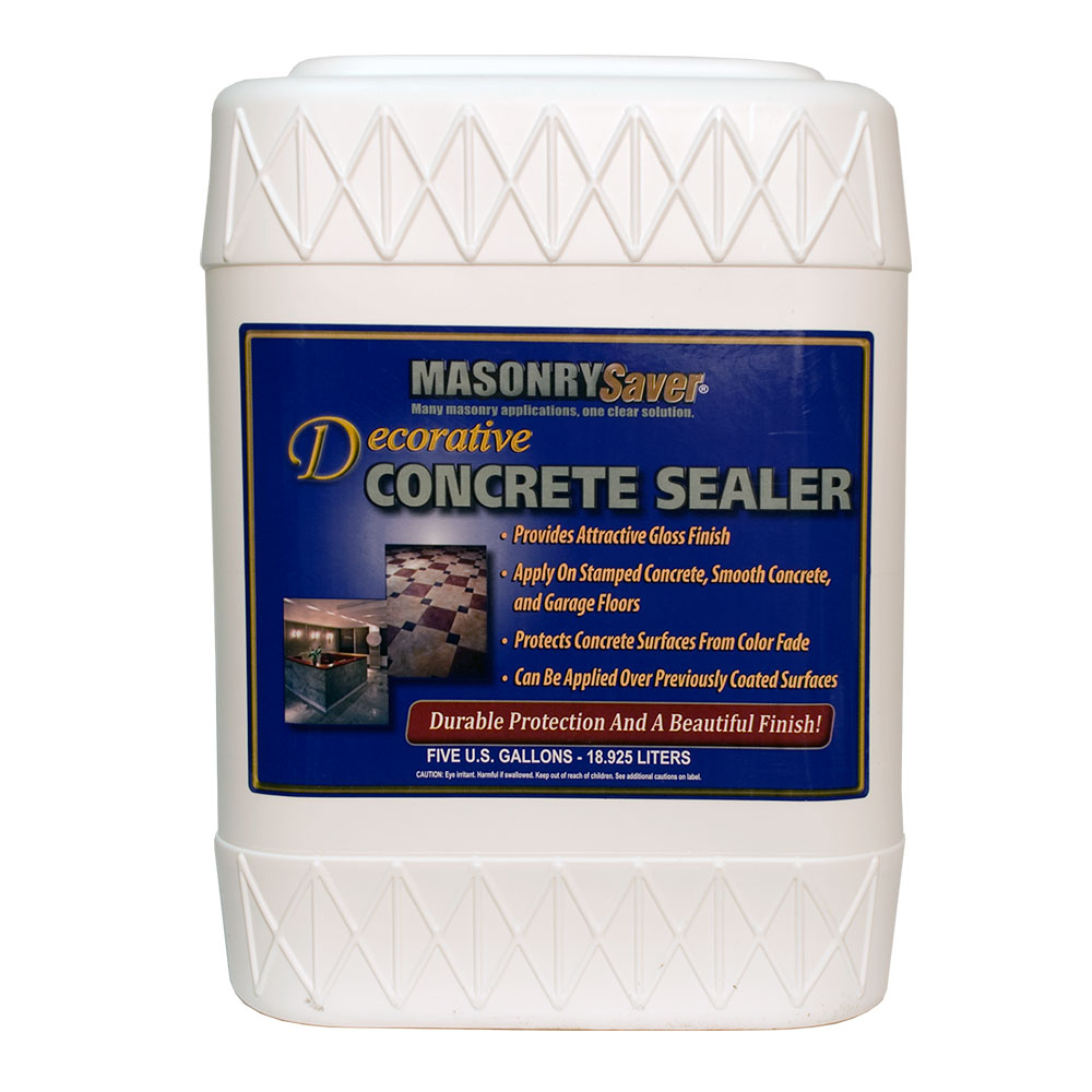 MasonrySaver Decorative Concrete Sealer 5 Gallon | BrickPaverSealer.com MasonrySaver Decorative Concrete Sealer 5 Gallon | BrickPaverSealer.com